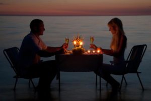 viaje romántico o a la playa